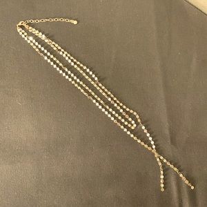 Necklace gold-tone, double strand